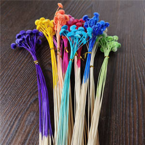 Arrangements floraux DYI <span class=keywords><strong>de</strong></span> fleurs séchées colorées rouge cerise avec une forme unique comme une fleur <span class=keywords><strong>de</strong></span> bouton 20 pièces/bouquet - Product Image 5