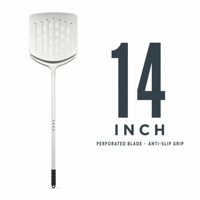 Pelle à pizza carrée de 14 pouces avec long manche, pour restaurant et usage domestique, accessoires de pâtisserie, vente en gros