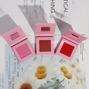 Meilleure vente Cosmétiques de maquillage Marque privée Poudre pressée bio Highlight Surligneur de maquillage Poudre bronzante imperméable - Product Image 4