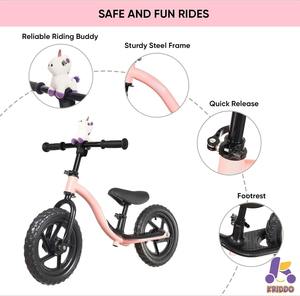 Vélo d'équilibre pour tout-petits, vélo avec siège réglable et pneus en caoutchouc pour enfants, vélo d'apprentissage pour tout-petits, jouet d'équilibre - Product Image 4