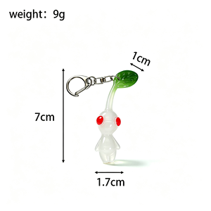<span class=keywords><strong>Pikmin</strong></span> Bloom 3D Gummi-Schlüsselanhänger UV-Druck Langlebige Miniatur Niedlicher und Trendiger Mode-Anhänger Geschenk - Product Image 4