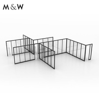 Cloison de séparation en verre pour hôtel, centre d'affaires, bureau, M&W Sleek Professional, en aluminium, insonorisée, pleine hauteur