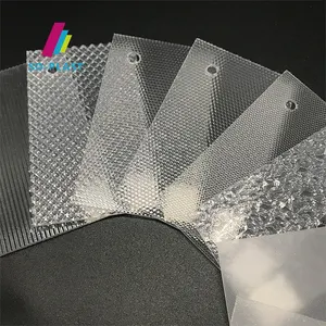 Polystyrol Kunststoff muster geprägt ps Blatt klare Polystyrol linsen förmige Glasscheibe
