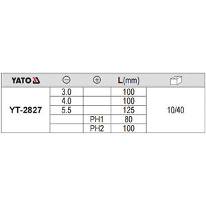 Yato Insulated Screwdriver <b>Set</b> Slotted Phillips Cross YT2827 Hand <b>Tool</b> Kit - Product Image 2
