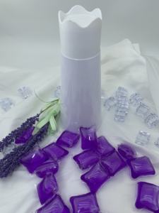 Detergente para ropa Cápsulas florales Bolas Vainas 4 en 1 Cuentas de jabón Detergente para bebés Aroma de lavanda natural - Product Image 2