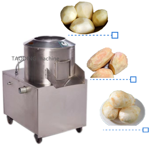 उद्योग इलेक्ट्रिक गाजर क्लीनर आलू धोने वाली कटिंग मशीन आलू पेलर कटर आलू चिप्स बनाने की मशीन - Product Image 3