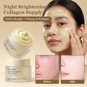 Máscara Facial de Colágeno para Cuidados com a Pele, Hidratante, Anti-Envelhecimento, Firmadora, Clareadora e Iluminadora, Máscara Facial Noturna - Product Image 2