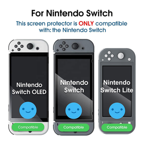 Protection d'écran en verre trempé de qualité supérieure pour Nintendo Switch OLED Lite, clarté HD, dureté 9H, 2.5D Radian, épaisseur 0.33 mm - Product Image 2