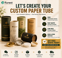 Emballage en tube de carton personnalisé pour t-shirts, café et thé, papier artisanal biodégradable, couleur personnalisée, revêtement UV, acceptation de l'impression offset CN/HEB