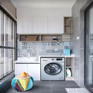 Mobile Lavanderia da Esterno di Lusso per Balcone, Stazione di Lavaggio Impermeabile con Lavello, <span class=keywords><strong>Dimensioni</strong></span> Personalizzabili, Qualsiasi Materiale - Product Image 1