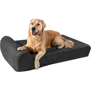 Lit orthopédique de luxe pour animaux de compagnie pour chiens et chats coussin en mousse à mémoire de forme moderne canapé en peluche lavable pour l'hiver en gros - Product Image 1