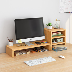 Desktop <b>Computer</b> Riser Stand 3 Tier Monitor Lift Base Office <b>Desk</b> Storage Rack Organizer - Product Image 4