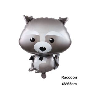 Globo <span class=keywords><strong>de</strong></span> aluminio con diseño <span class=keywords><strong>de</strong></span> animales del bosque para niños, juguete <span class=keywords><strong>de</strong></span> dibujos animados <span class=keywords><strong>de</strong></span> mapache, erizo, zorro, ardilla, para <span class=keywords><strong>cumpleaños</strong></span> - Product Image 4