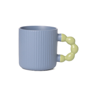 Style coréen ins style haute tasse en céramique ménage fleur poignée tasse à eau tasse de bureau tasse en gros