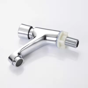 Robinet de lavabo à bouton-poussoir en laiton au design moderne, à fermeture automatique, à temporisation, économiseur <span class=keywords><strong>d</strong></span>'<span class=keywords><strong>eau</strong></span> pour les toilettes publiques et les salles de bain - Product Image 2