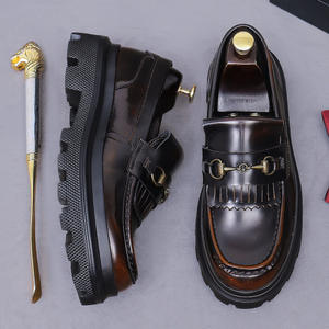 Exquisitos zapatos clásicos y formales para hombre, hechos a mano y lujosos, con función para aumentar la altura, zapatos de estilo de diseñador de alta gama. - Product Image 3
