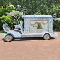 Limousine funéraire de luxe à structure hybride en acier pour 2 personnes, voiture funéraire classique, remorque funéraire populaire de style nigérian pour