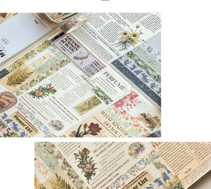 Ensemble <span class=keywords><strong>de</strong></span> rubans Washi LABON PET, 5 rouleaux, ruban décoratif pour journal, motif floral, scrapbooking, planificateur, bricolage, ruban <span class=keywords><strong>adhésif</strong></span> artisanal - Product Image 2