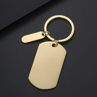 Porte-clés pendentif en acier inoxydable Ywyougang, cadeau de vacances personnalisé, étiquette multicolore, gravure laser, dessin animé personnalisable, tendance