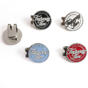 Usine logo personnalisé marqueur de balle de golf en métal émail marqueur de balle de golf accessoires de golf - Product Image 5