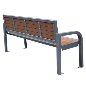 Mobilier d'extérieur Banc de loisirs moderne en bois long Banc en bois dur pour parc public Banc en bois pour sièges d'extérieur Banc pour jardin et patio - Product Image 3