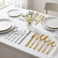 Ensemble de Couverts en Acier Inoxydable de Luxe Poli Miroir pour Hôtels, Restaurants et Cuisines – Vente en Gros