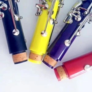 Clarinete de ABS de Alta Calidad de Fábrica, Colorido, Niquelado, con 17 Llaves <span class=keywords><strong>Bb</strong></span>, Instrumentos Musicales OEM - Product Image 5