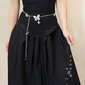 <span class=keywords><strong>สร้อย</strong></span>คาดเอวแบบพู่ผีเสื้อสไตล์ยุโรปอเมริกัน ยาว 120 ซม. สำหรับผู้หญิง สไตล์ฮิปฮอป ดีไซน์โดดเด่น ประดับด้วยอุปกรณ์ตกแต่งอย่างประณีต - Product Image 1