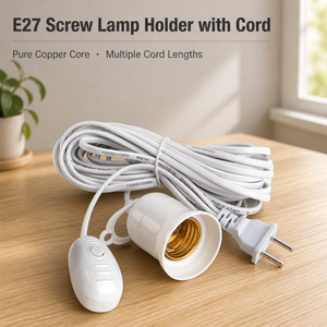 Support de lampe LED E27 à usage domestique <span class=keywords><strong>avec</strong></span> interrupteur et cordon, cordon de <span class=keywords><strong>suspension</strong></span> <span class=keywords><strong>pour</strong></span> lampe suspendue <span class=keywords><strong>avec</strong></span> prise à deux broches - Product Image 6