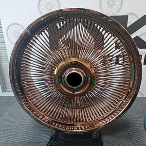 Cerchi a Raggi Dorati 5x120 5x127 con Centro Oro, 20 22 <span class=keywords><strong>24</strong></span> 26 Pollici, Cromati con 150 <span class=keywords><strong>200</strong></span> Raggi - Product Image 6