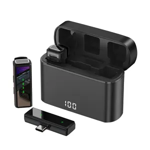 K6 беспроводной двойной приемник микрофона шумоподавление цифровой USB зарядный отсек для записи видео на телефон