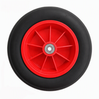 Roue en mousse PU de 8 pouces, polyuréthane massif, anti-crevaison, non pneumatique, pour brouette de jardin, roue de fauteuil roulant 200*50