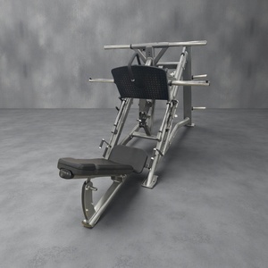 Tập thể dục bên chân Báo Chí <span class=keywords><strong>hack</strong></span> <span class=keywords><strong>Squat</strong></span> thương mại 45 độ máy tấm tải tập thể dục Pin tải Chân máy ép - Product Image 5