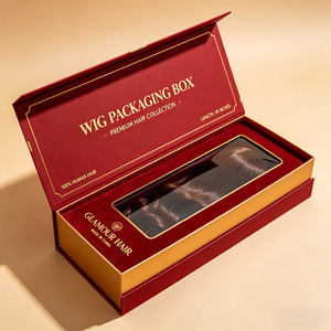 Caja de Regalo Magnética de Lujo para Pelucas, Caja de Embalaje de Papel para Extensiones de Cabello Humano con Logotipo Personalizado - Product Image 6