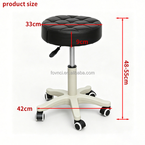 Taburete de Bar Metálico Portátil Ligero de Venta Caliente con Ajuste de Altura por Presión de Gas, Asiento Giratorio de Cuero, Móvil, Moderno, para Escuela u Consultorio Médico - Product Image 2