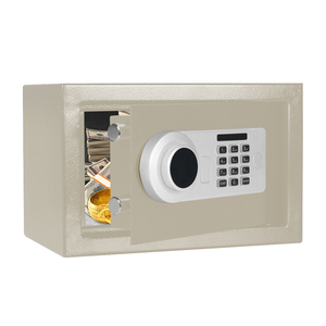 AL002-20A Steel Anti-Theft Safe <b>Box</b> with Key <b>Lock</b> Tamper Proof Alarm System for Wall Mounting or Floor Standing - Product Image 1