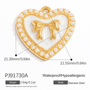 จี้ห้อยคอแฟชั่นสำหรับผู้หญิง ทำจากสแตนเลสสตีลชุบทอง 18k ไม่ลอก ไม่ซีดจาง ทนทาน สวยงาม - Product Image 6