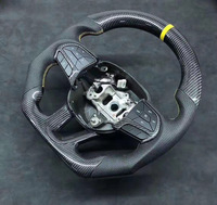 Volant en fibre de carbone forgé à LED pour Dodge Challenger Hellcat Charger SRT 2015-2023 Jeep Grand Cherokee Durango SRT Car