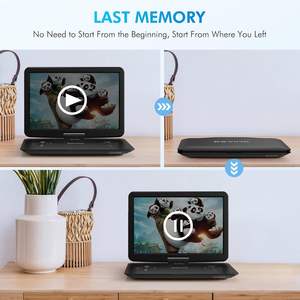 DB 17.9 Inch <b>Portable</b> <b>DVD</b> <b>Player</b> 15.6 Inch HD Swivel Screen Supports Multiple <b>DVD</b> CD Formats SD Card Sync TV 6 Hours Battery - Product Image 5