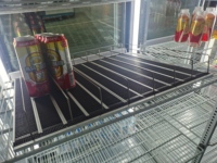 Congélateur vertical commercial pour supermarché avec porte vitrée et moteur, pour la conservation des aliments surgelés