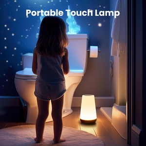 Wholesale USB <b>Rechargeable</b> Smart Home Dimming Touch <b>Light</b> Fashionable Portable Table/Bedroom Side <b>Night</b> 13 RGB Colors Children's - Product Image 4