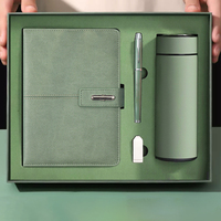 Coffret Cadeau d'Affaires de Luxe en Cuir avec Carnet B5 à Couverture Rigide, Stylo et Bouteille – Vente en Gros Promotionnelle