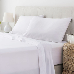 Ensemble de literie à carreaux rouge et blanc 100% coton Queen Twin Size Fit Sheet Drap de lit - Product Image 4