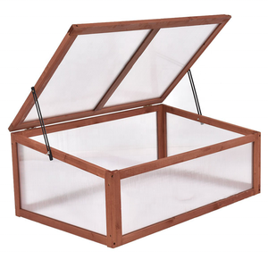 Mini pot <span class=keywords><strong>de</strong></span> fleurs d'extérieur en bois, boîte <span class=keywords><strong>de</strong></span> jardinière, <span class=keywords><strong>étagère</strong></span> <span class=keywords><strong>de</strong></span> <span class=keywords><strong>jardin</strong></span> en bois, petite <span class=keywords><strong>serre</strong></span> en bois résistant au gel - Product Image 1