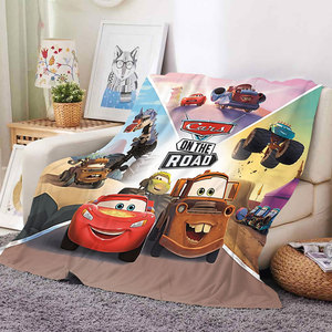 Superventas logotipo personalizado impresión Retro coche lindo divertido invierno acogedor felpa manta regalo para niños - Product Image 2