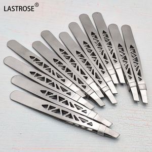 Angled Stainless Steel Tweezers for Eyebrow Repair and Hair Removal Pointed <b>Makeup</b> <b>Tool</b> - Product Image 1