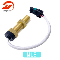 Sensor kecepatan magnetik, M16 * 1.5 M18 * 1.5 Sensor kecepatan magnetik M16/m18 Tachometer Sensor tahan air dan tahan aus untuk mobil, truk, Yachts dan kapal