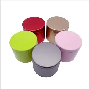120g 4oz 8oz Round Aluminum Cans Tin Can Screw Top Metal Lid Containers for Lip Balm, Crafts, Candles, Candies Matte Black Tin