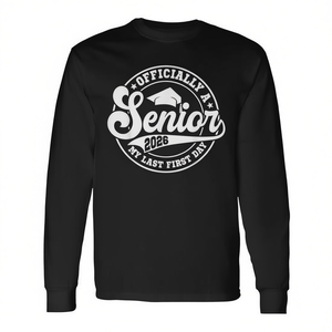 T-shirt à manches longues Senior 2026, mon dernier premier jour de retour à l'école, classe de 2026 - Product Image 2