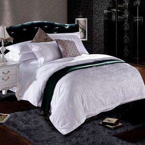 Hotel Lino Jacquard Satén King Size Liso Blanco <span class=keywords><strong>5</strong></span> Estrellas 100 Algodón Juego de cama de hotel 100% en Guangzhou - Product Image 3